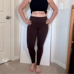 Lululemon Athletica Chocolate High-Waisted Leggings